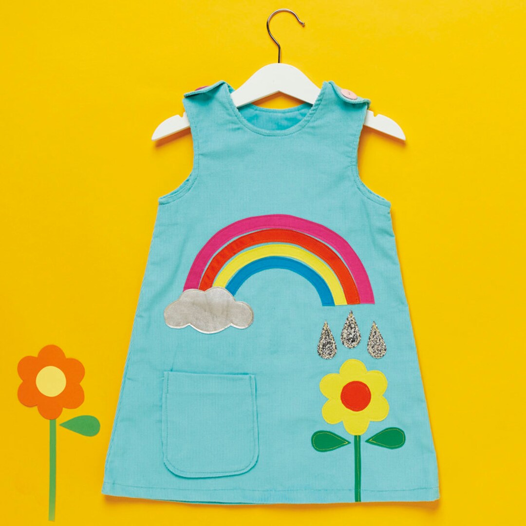 PDF Girl's Pinafore Rainbow Dress Pattern, the Joy Dress, Simply Sewing