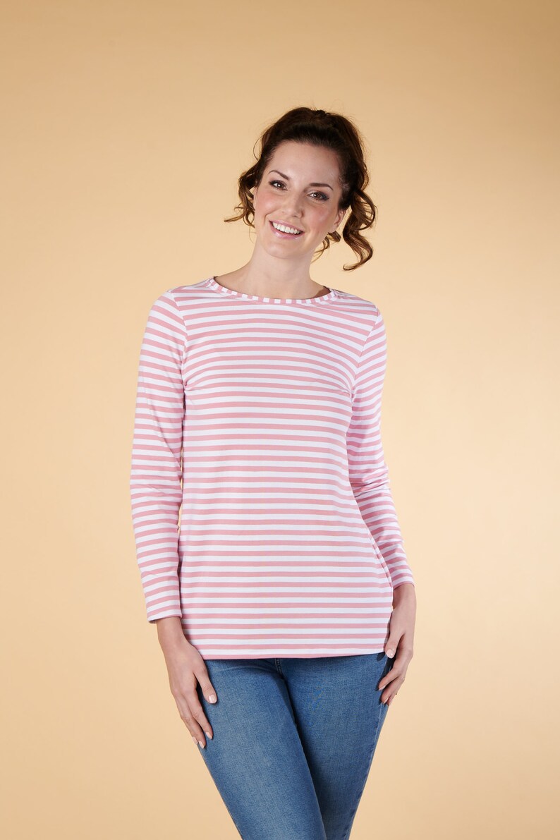 Breton Top Jersey Stripe Top Simply Sewing Sewing Pattern Etsy