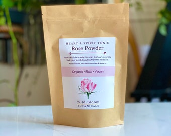 Rose Powder / Organic Rose Powder / Rose Tea / Rose Elixir / Rose Centifolia / Rose Drink / Powdered Rose / Rose Petals / Rose Face Mask