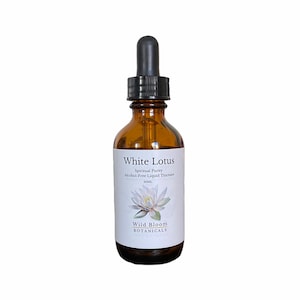 White Lotus Tincture / Alcohol-Free White Lotus Extract / Nymphaea lotus / White Water Lily