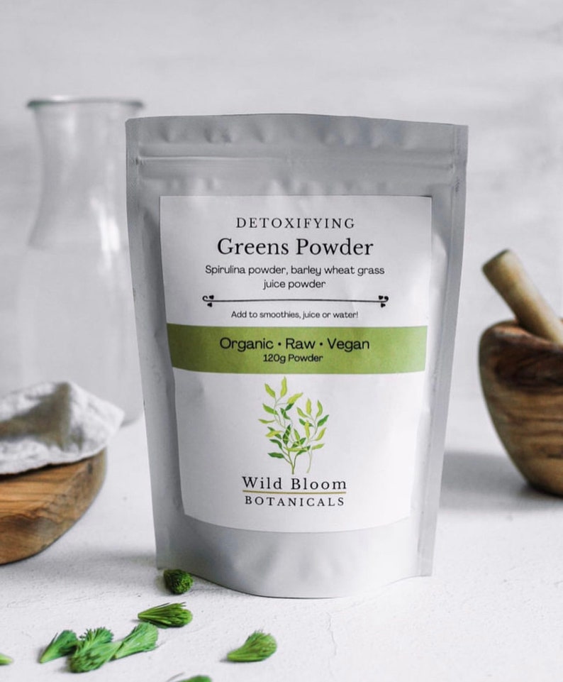 Green Detox Powder / Spirulina Powder / Barley Grass Juice Etsy