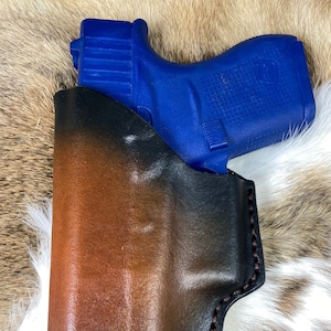 Funda de cuero IWB para Glock 43, Funda IWB, Apéndice Carry, Funda de cintura