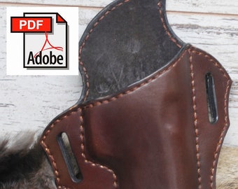 Ruger SR22 Leatherworking Pattern.  Make your own leather working Holster for your Ruger.