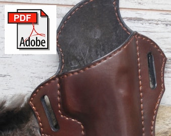 Ruger SR22 Holster Leatherworking Pattern (PDF Pattern)
