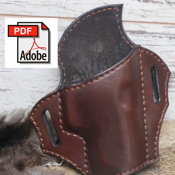 Ruger SR22 Leatherworking Pattern.  Make your own leather working Holster for your Ruger.