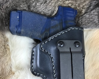 IWB Leather Holster with Monoblock Clip for Walther P22