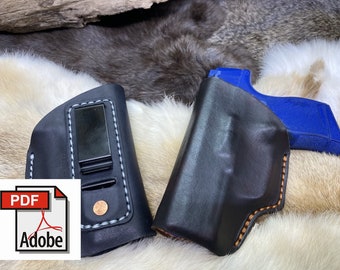 Sig Sauer P365 IWB Holster Pattern, Leatherworking (PDF & SVG)