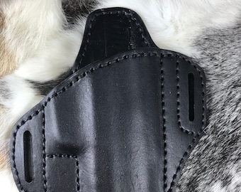 Lederen pannenkoekstijlholster gemaakt voor Glock 45 SRO225