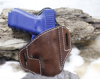 Handmade Leather OWB Holster for Glock 19