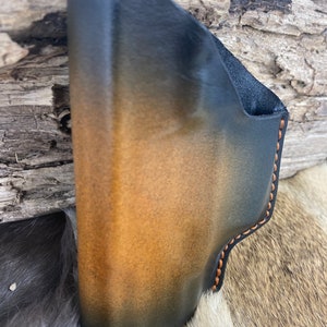 IWB Leather Holster for Springfield Armory Hellcat, Concealed Carry, Appendix Carry, Custom Holster, Handmade Leather Custom Holster