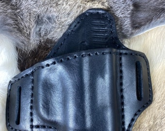 Quick Draw Holster for Glock 19x, Leather Holster, OWB Holster for Glock, OWB Carry, Concealed Carry