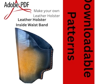 Funda de cuero IWB para Taurus G2C (patrones de cuero, archivos PDF y SVG)