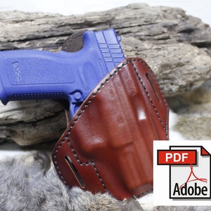 XD 40 Leather Holster Pattern.  Make your own leather Holster for your XD 40