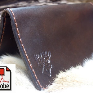 Mönster för checkhäfte i läder, PDF-mönster