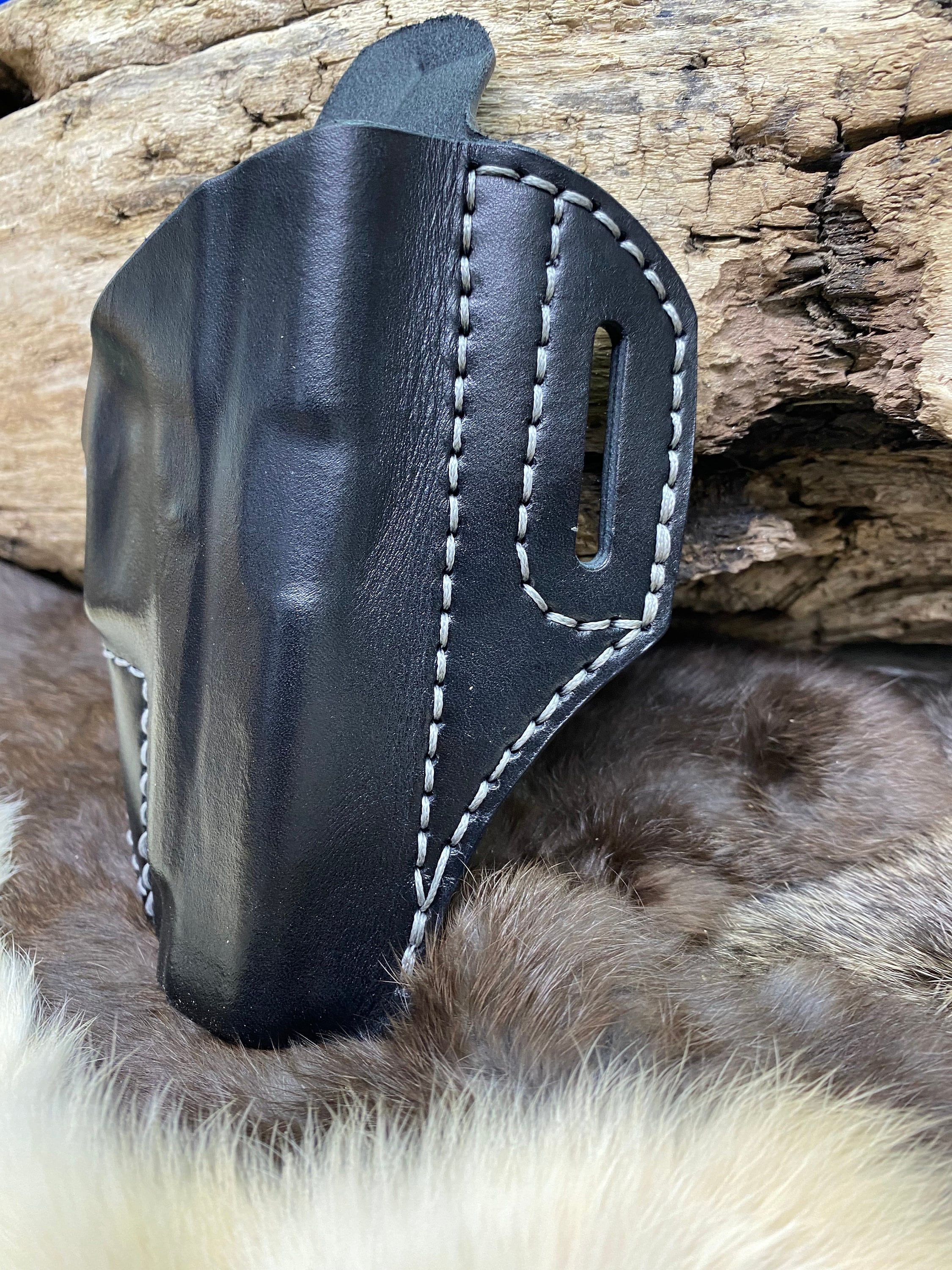 Glock 48 OWB Leather Holster OWB Pancake style Holster for Etsy