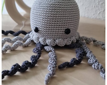 Music box crocheted jellyfish Crochet music box with desired melody