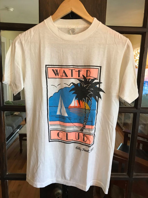 Vintage 90s Water Club Tee, Kitty Hawk, NC