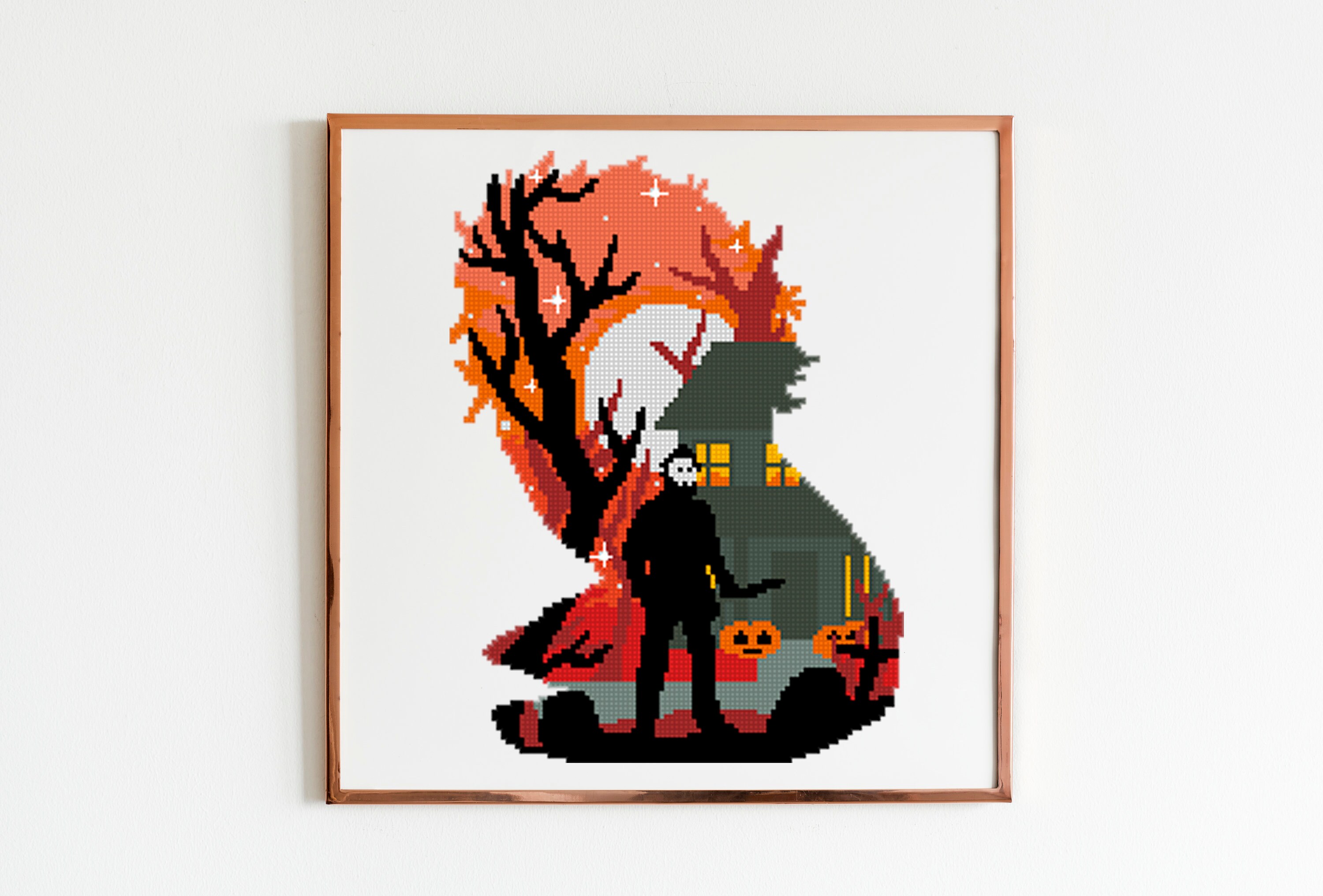 Horror movie cross stitch pattern modern counted cross stitch Etsy