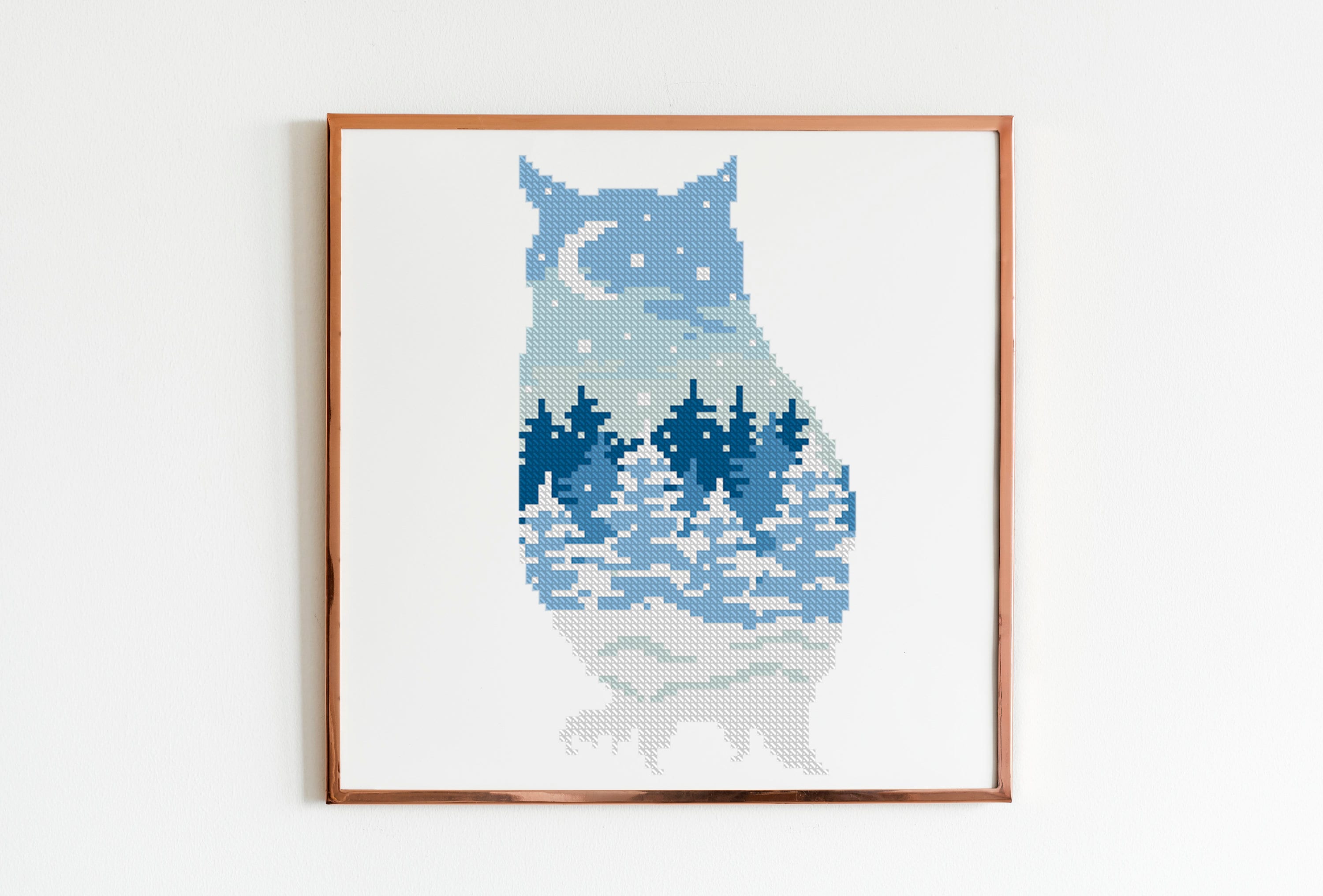 Winter Woodland Set Cross Stitch Pattern Forest Cross Stitch Etsy