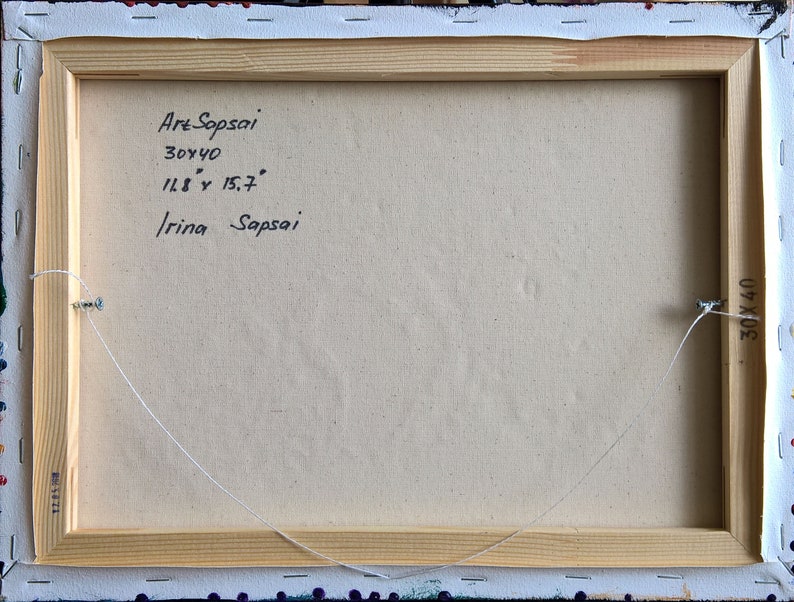 Set of two abstract art Colorful Painting Modern contemporary Etsy