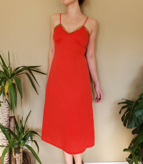 1960s red dress