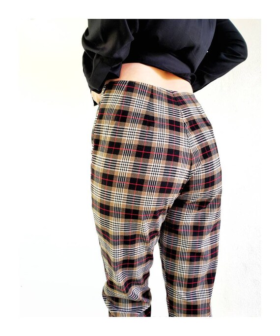 plaid 90s pants