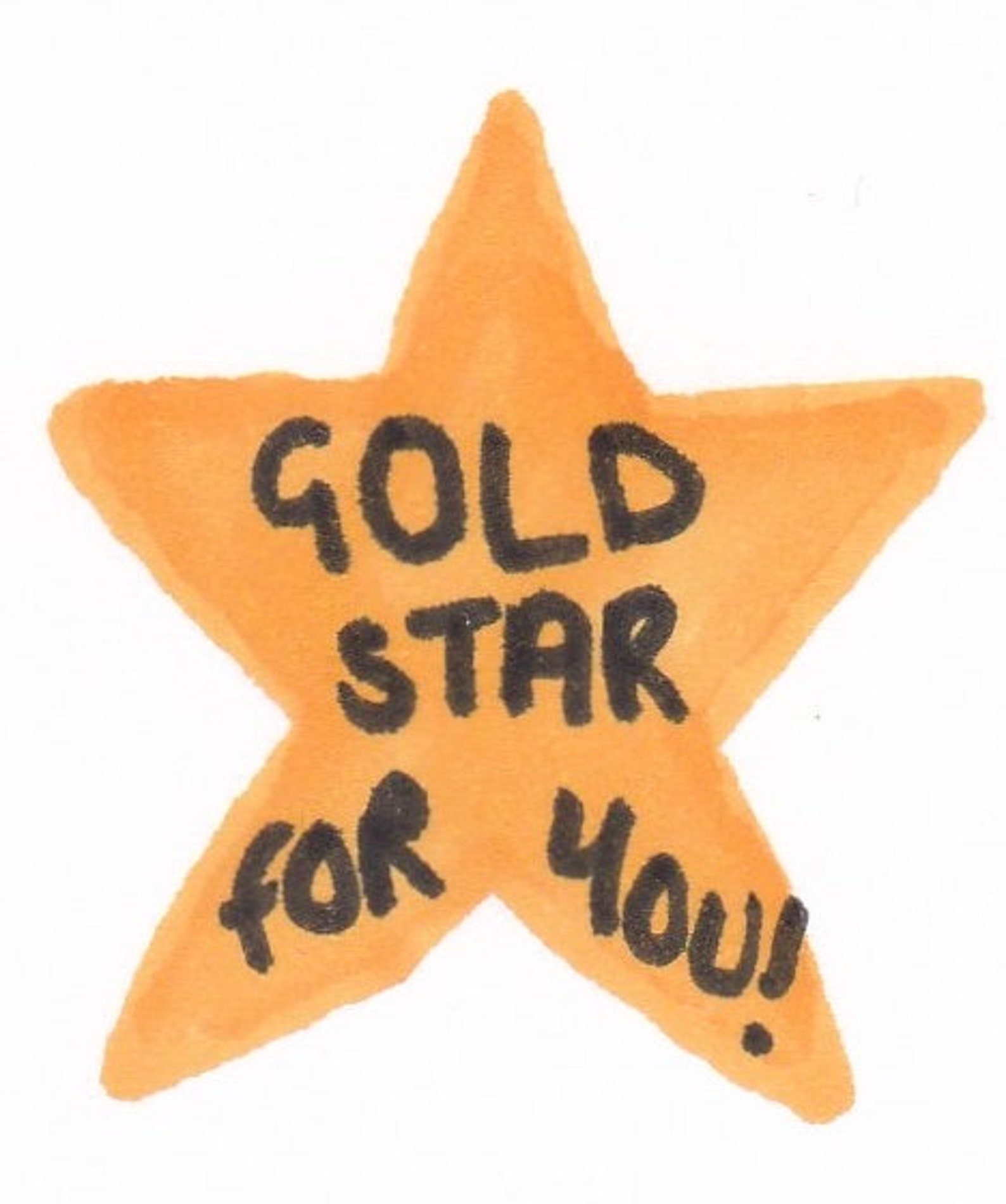 Gold Star Sticker / Reward Sticker Etsy