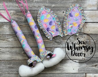 Bunny Attachment, Bunny Embellishment, Bunny Legs and Ears, Bunny Legs, Bunny Ears, Bunny Wreath Embellishment, Bunny Wreath Attachment