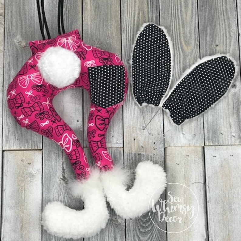 Bunny Wreath Attachment Bunny Butt And Ears Set Bunny Butt And Ears For Wreath Bunny Butt For Wreath Bunny Butt And Ears