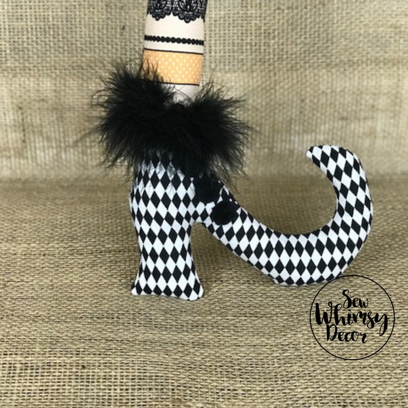 Witch Hat And Legs For Wreath Wired Witch Legs for Wreath Halloween Wreath Attachments Witch Hat And Legs Set Wired Witch Hat And Legs