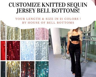 sequin bell bottoms plus size