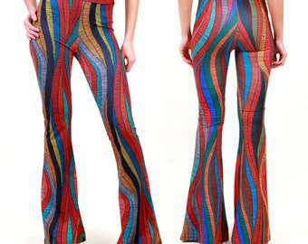 Flare Pants, Bell Bottoms, Harem Pants, Yoga Pants, Palazzo Pants, Wide Leg Pants, 70s Boho Hippie Women Pants, Boho Pants, Pants, Stripe