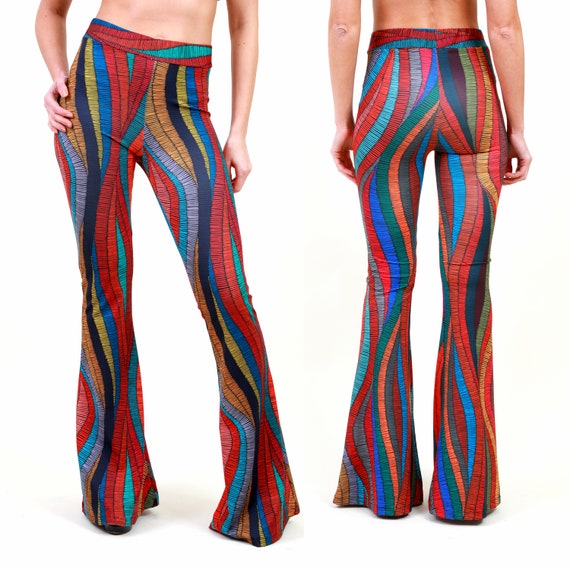 tight flared hippie pants