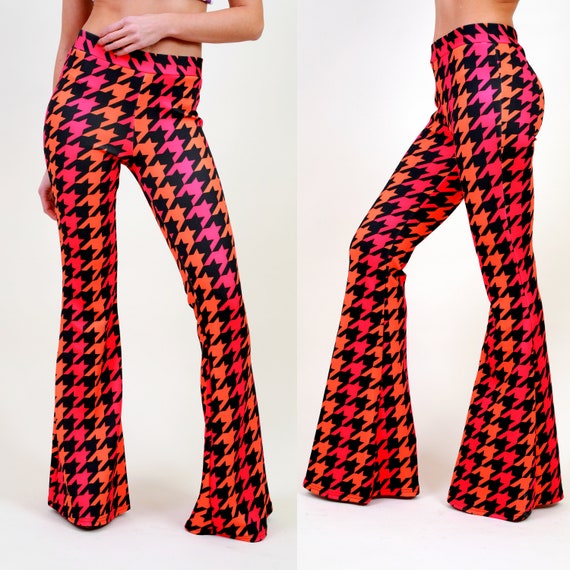 patterned flare pants