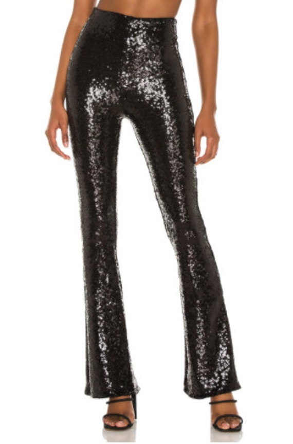 Sequin Flared Leggings Sequin Leggings 