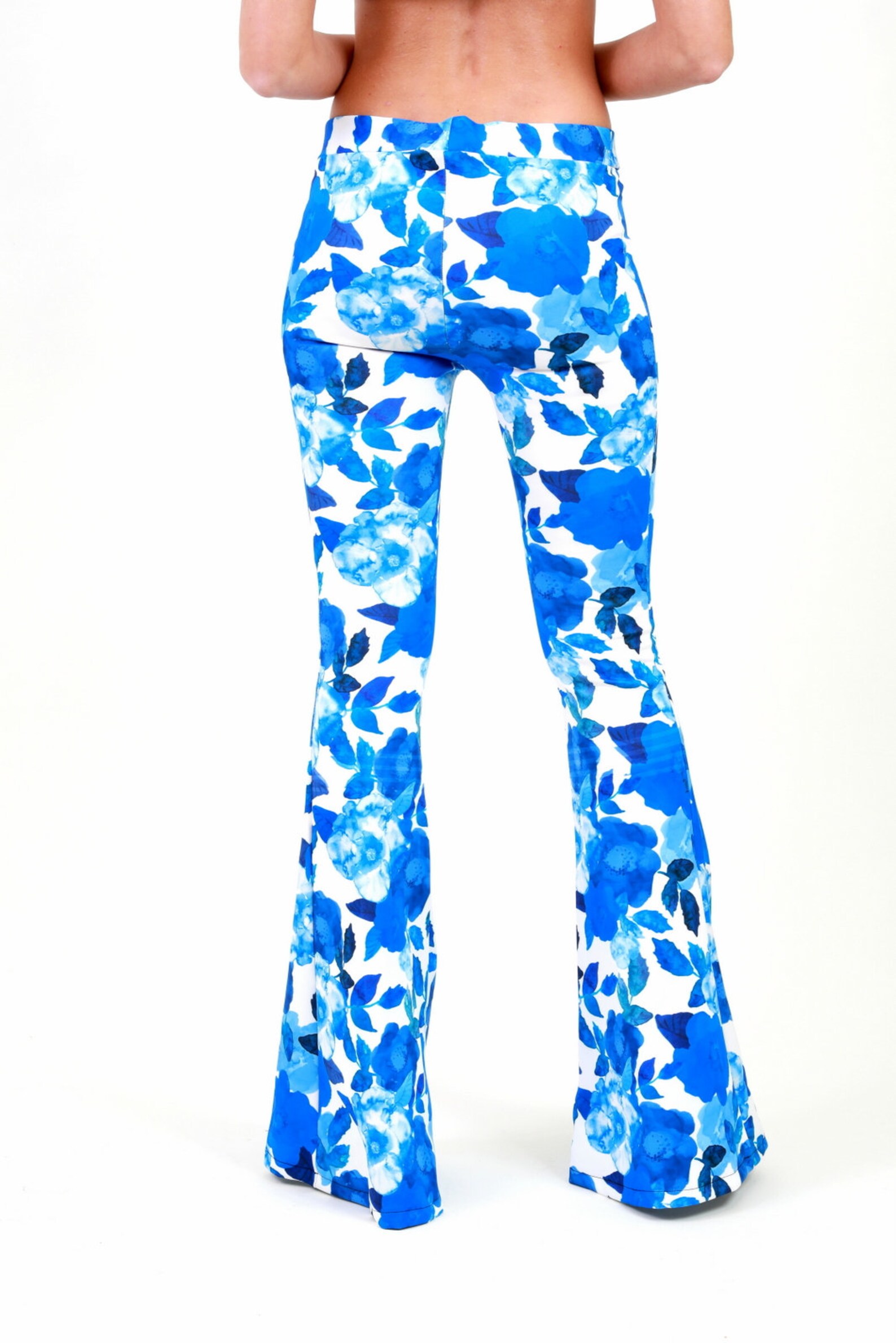 flower flare pants