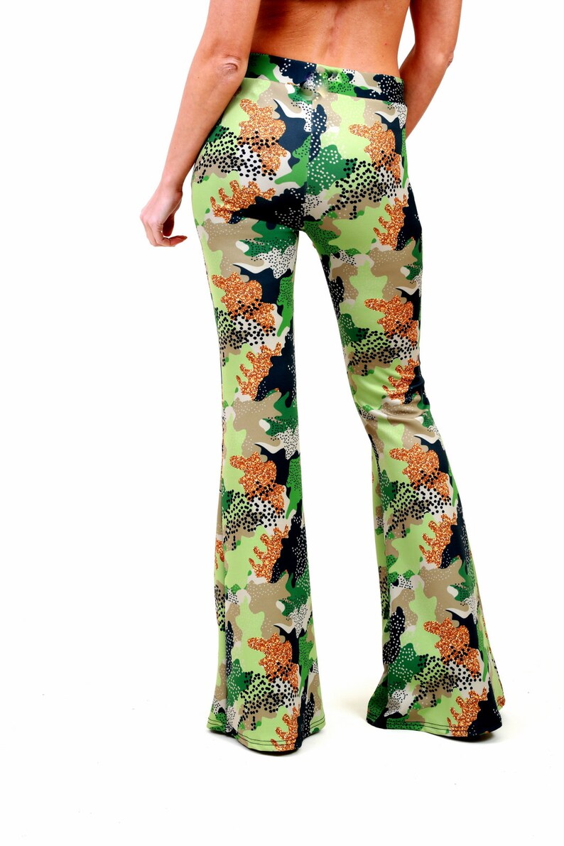 Camouflage pants Flare Pants Bell Bottoms Harem Pants Yoga Etsy