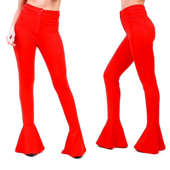 Red flare yoga pants Clearance