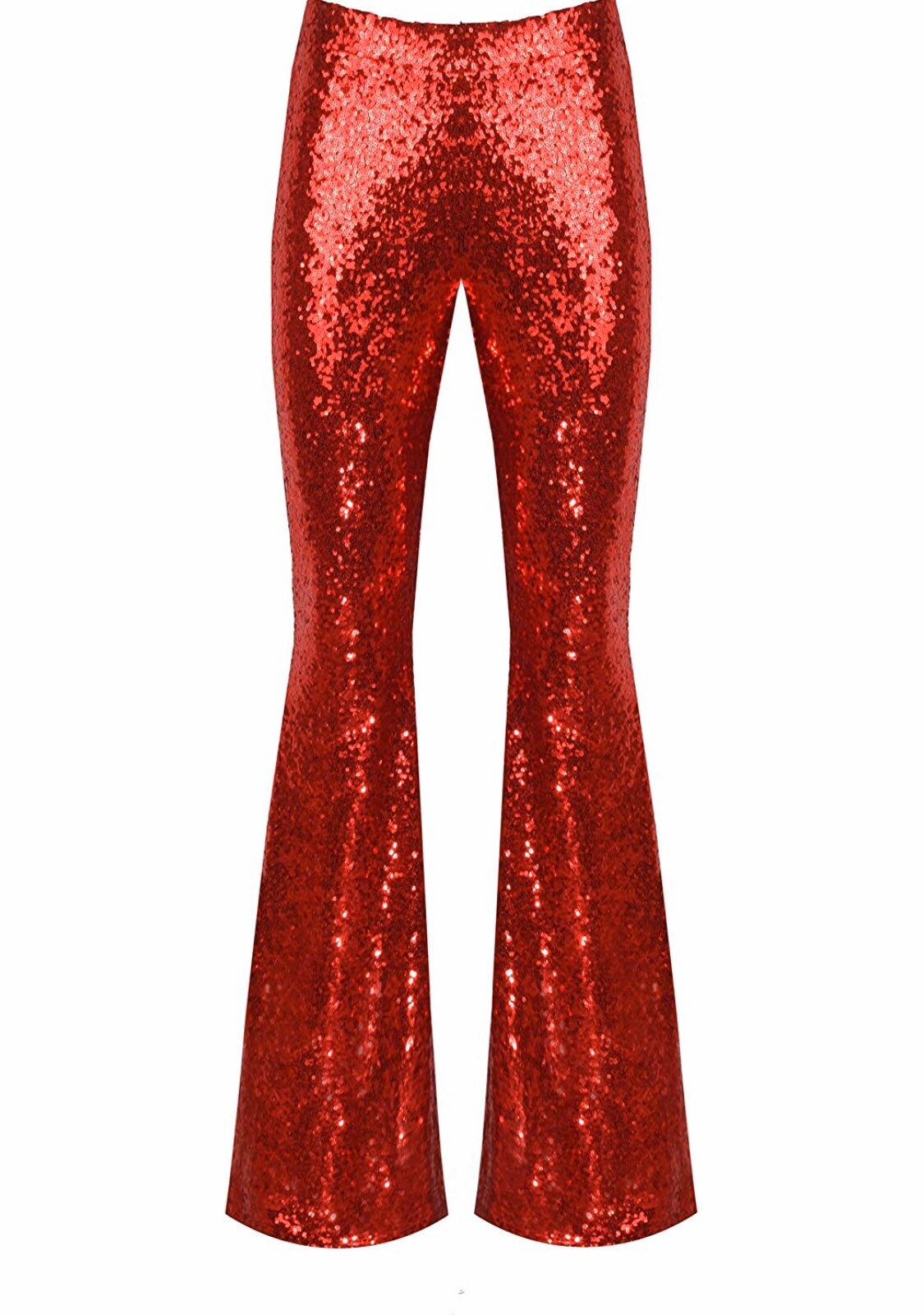 Red Sequin Flare Pants Bell Bottoms Harem Pants Yoga Pants Etsy