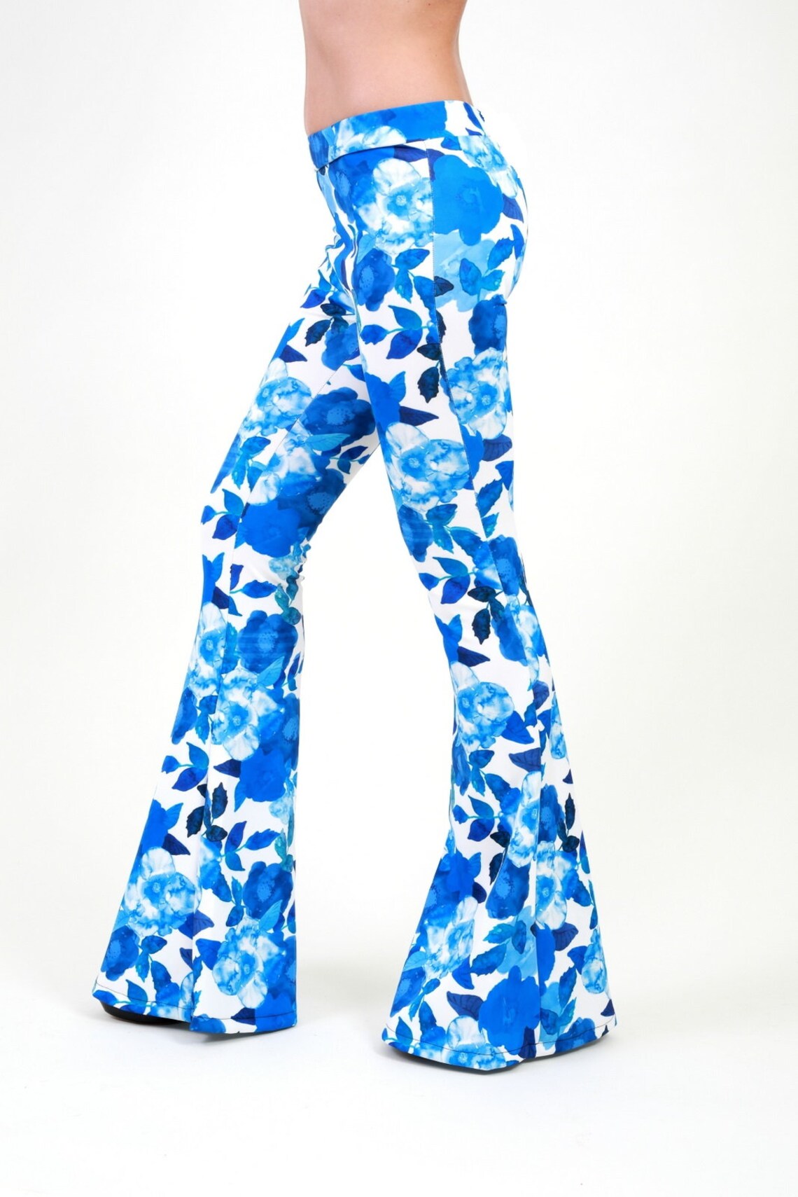 flower flare pants