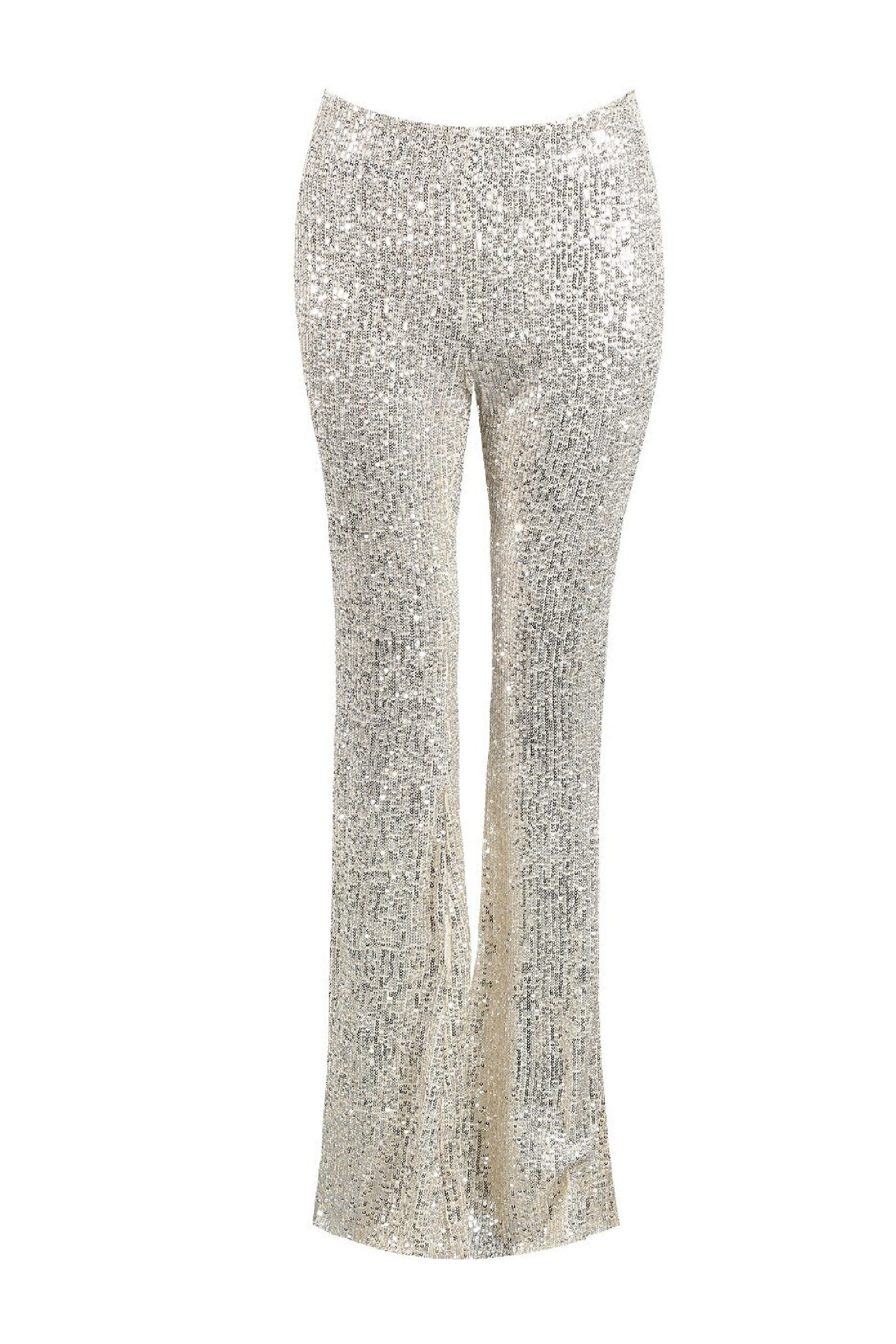 Champagne Sequin Flare Pants Bell Bottoms Sequin Flare Etsy