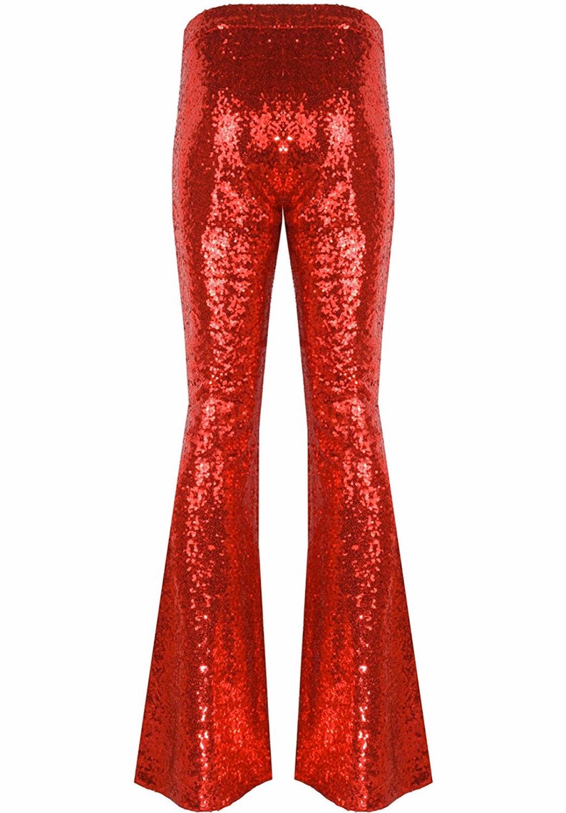 red sequin bell bottoms