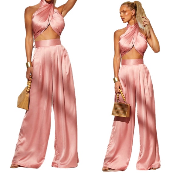 Flare Pants Set Two Piece 