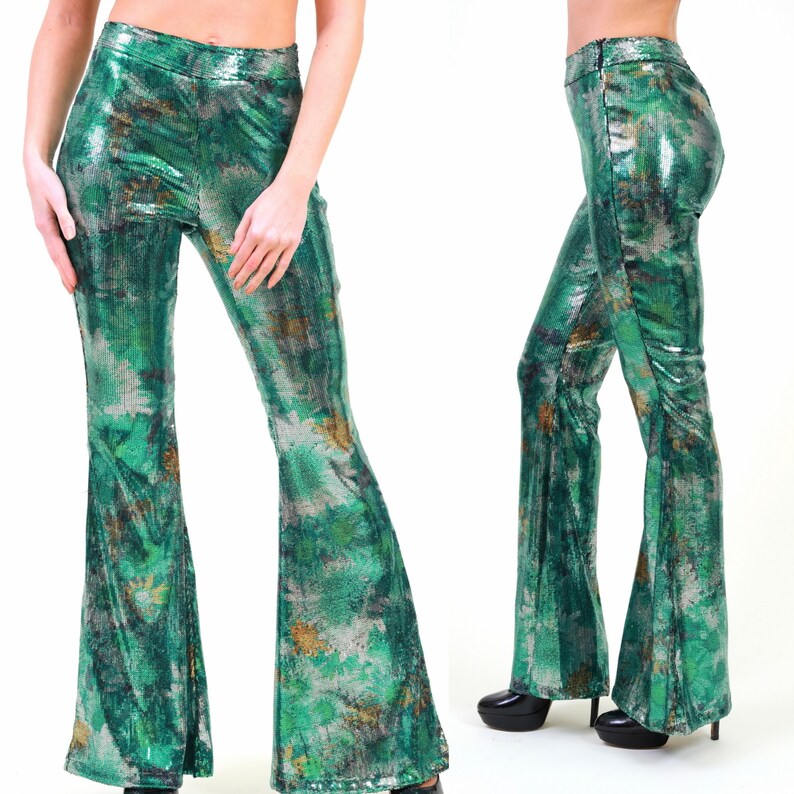 patterned bell bottoms