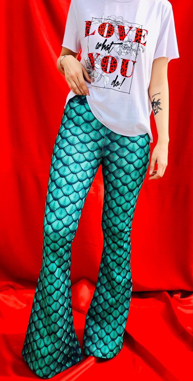 Mermaid Flare Pants Mermaid Pants Mermaid Bell Bottoms Etsy Australia
