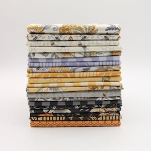 Honey Lavender fat quarter bundle by Deb Strain for Moda, 100% cotton, store cut and bundled, new, (20) 18" x 22" fabrics, coordinates, bees