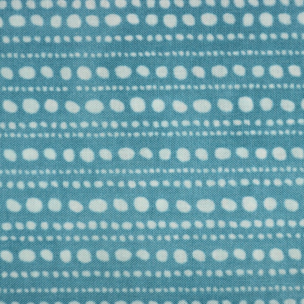 Gypsy Soul by BasicGrey for Moda Fabrics, 100% cotton, cut to order, price per yard, white linear circles on aqua blue, item #30626-22, OOP
