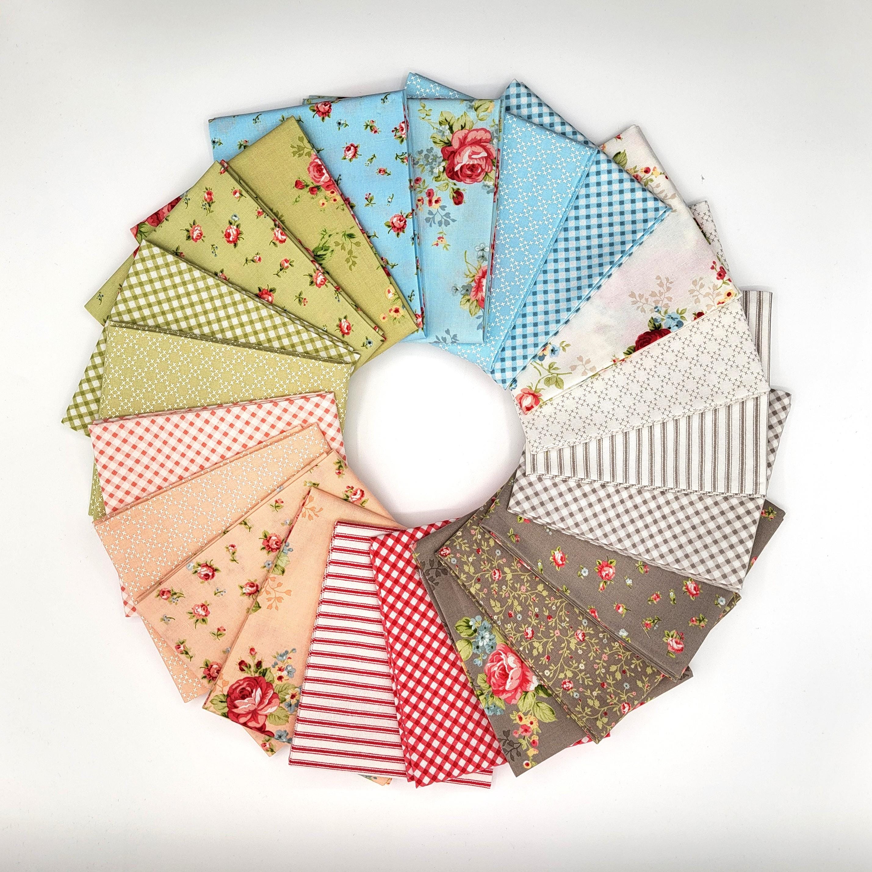 Fabric Riddle Ellie by Brenda Riddle Designs for Moda Fabrics, Fat Quarter Bundle ...