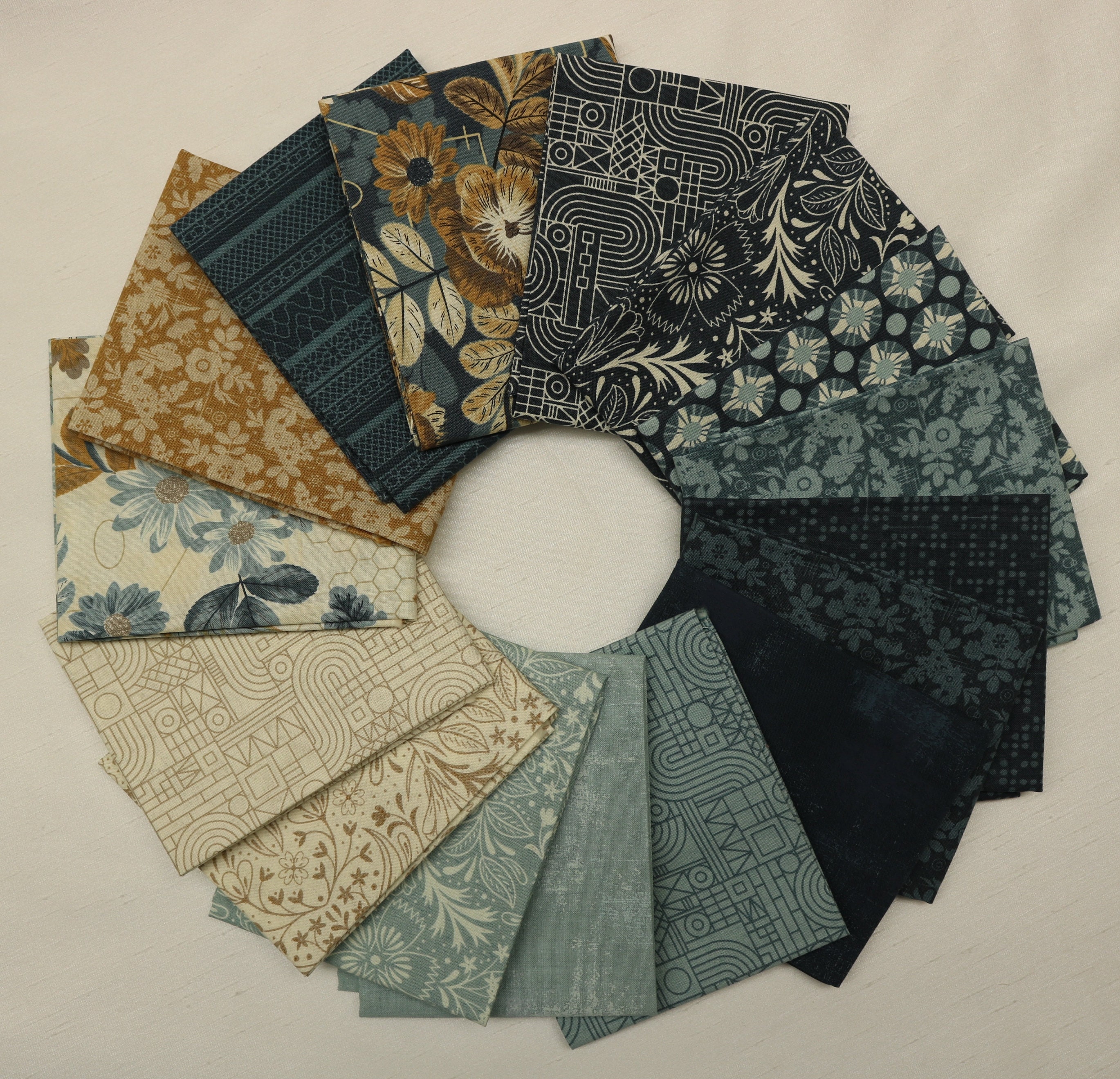 Decorum Fat Quarter Bundle by Basicgrey Moda Fabrics 100 Etsy