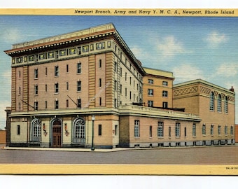 Newport Branch Army and Navy YMCA Newport Rhode Island Postcard
